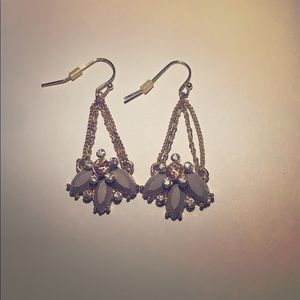 LC Grey and pink Dangle earrings